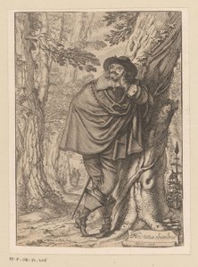 James Howell egy fának dőlve Címlap ehhez: James Howell, Dendrologie (...), 1641 alkotó: Claude Mellan