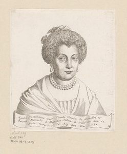Agathe de Chatillon portréja alkotó: Claude Mellan