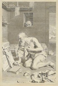 Szent Jeromos alkotó: Claude Mellan