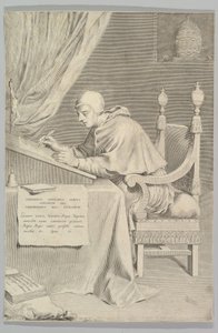 Szent Gergely, 1681. alkotó: Claude Mellan