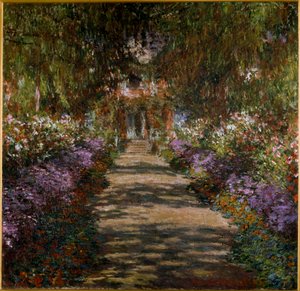 Allee Giverny kertjében alkotó: Claude Monet