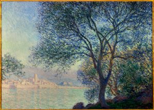 Antibes, Claude Monet Salis-festményének képe (1840-1926) 1888. Dim. 0,65 x 0,92 m. Magángyűjtemény alkotó: Claude Monet