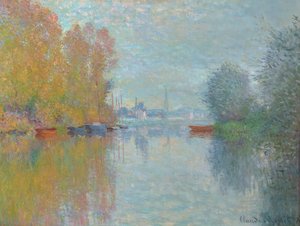 Ősz a Szajnán, Argenteuil 1873 (Olaj, vászon) alkotó: Claude Monet