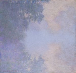 A Szajna ága Giverny Mist közelében, 1897. alkotó: Claude Monet