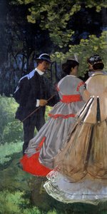 Reggeli a füvön Töredék. Bal oldali rész. Claude Monet festménye (1840-1926) 1865-1866 V. 2,48x2,17 m Párizs, Muse d