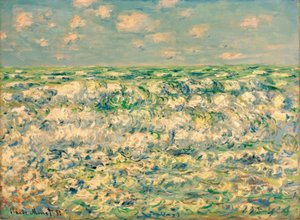 Megtörő hullámok alkotó: Claude Monet