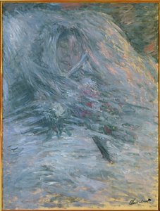 Camille a halálos ágyán (olaj, vászon) alkotó: Claude Monet