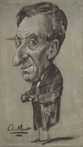 Férfi tubákos szelencével - karikatúra alkotó: Claude Monet