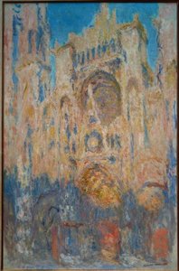 Rouen-i katedrális. Nap hatás, a nap vége alkotó: Claude Monet