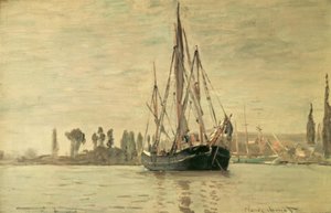 Chassemarée horgonyban (Rouen) alkotó: Claude Monet