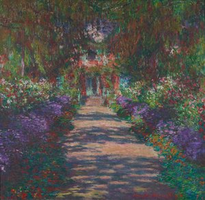 Egy sugárút Monet kertjében Givernyben alkotó: Claude Monet