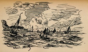 A Szajna torkolata Honfleurben, 1865 alkotó: Claude Monet