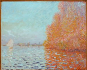 Folyó táj, ősz alkotó: Claude Monet