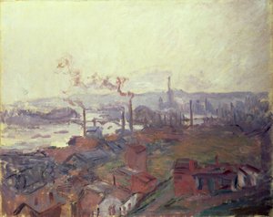Rouen általános képe a St. Catherine