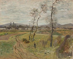 Gennevilliers Plain; Gennevilliers síksága, 1877 alkotó: Claude Monet