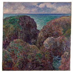 Sziklacsoport Port-Goulpharban, 1887 alkotó: Claude Monet