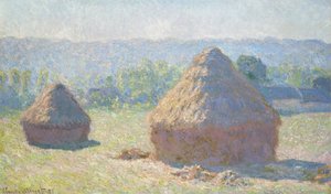 Szénakazal az esti napon, 1891 alkotó: Claude Monet