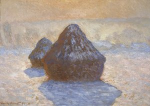 Szénakazlak: hóhatás alkotó: Claude Monet