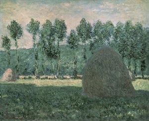 Szénakazalok Giverny közelében, 1884-89 körül alkotó: Claude Monet