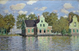 Házak a Zaan-folyó partján alkotó: Claude Monet