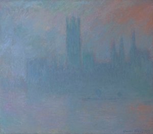 Parlament a ködben 1903 (Olaj, vászon) alkotó: Claude Monet