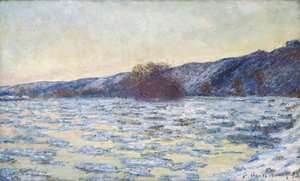 Jégtáblák alkonyatkor, 1893. alkotó: Claude Monet