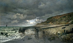 A Pointe de la Hève apálykor  alkotó: Claude Monet