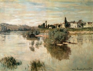 A Szajna Lavacourtban alkotó: Claude Monet