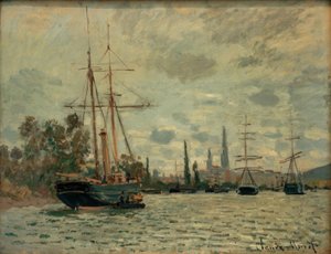 La Seine à Rouen (A Szajna Rouenben) alkotó: Claude Monet