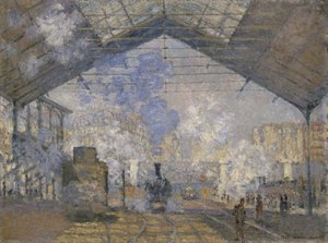 A Saint-Lazare pályaudvar alkotó: Claude Monet