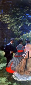Ebéd a füvön, bal oldali panel, 1865 alkotó: Claude Monet