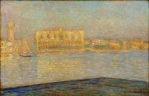 A hercegi palota Szent György Major felől nézve alkotó: Claude Monet