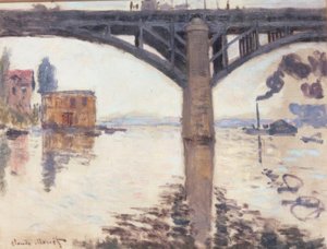 Az Argenteuil közúti híd alkotó: Claude Monet