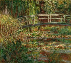 A nimfa tó ... (olaj, vászon) alkotó: Claude Monet