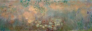 A tavirózsa tó írisz alkotó: Claude Monet