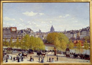 A Quai du Louvre Párizsban 1867-ben. Claude Monet festménye (1840-1926) alkotó: Claude Monet