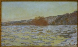 Jégcsapok, szürkületi hatás alkotó: Claude Monet