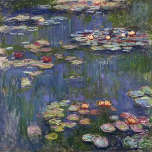 Tavirózsa Givernyben – Claude Monet (1840-1926) festménye, olaj, vászon alkotó: Claude Monet
