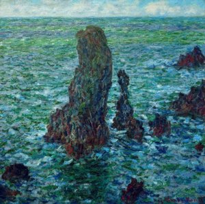 Les pyramides de Port-Coton (A Port-C sziklapiramisai alkotó: Claude Monet