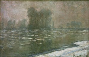 Matin brumeux, débâcle (Jég egy ködös reggelen) alkotó: Claude Monet