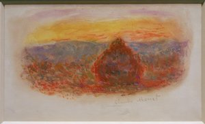 Köszörűkő, lenyugvó nap alkotó: Claude Monet