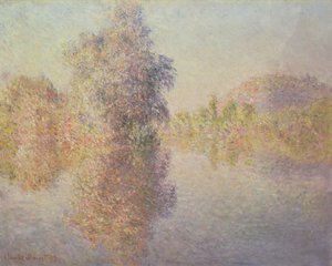 Reggel a Szajnán Givernyben alkotó: Claude Monet