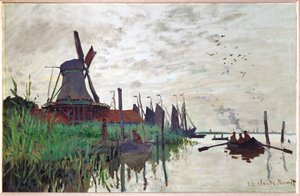 Moulin a Zaandam (olaj, vászon) alkotó: Claude Monet