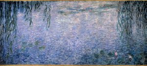 Nympheas, tiszta reggel fűzfákkal Triptichon központi része. Claude Monet festménye (1840-1926) 1914-1926 Dim. 2 x 4,25 m. Párizs. Orangerie Múzeum alkotó: Claude Monet
