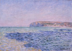 Árnyak a tengeren, sziklák Pourville-ben (Dieppe, Seine Maritime, Franciaország) (Shadows on the Sea - The Cliffs at Pourville) - Claude Monet festménye (1840-1926), olaj, vászon, 57x80 cm alkotó: Claude Monet