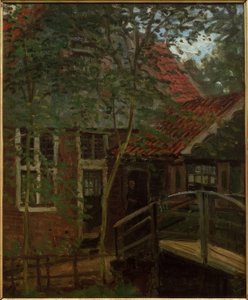 Passerelle és Hollande, Zaandam alkotó: Claude Monet