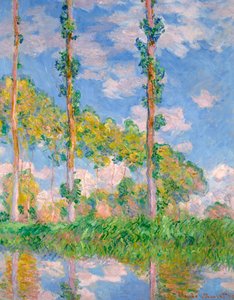 Nyárfák a Napban, 1891 alkotó: Claude Monet