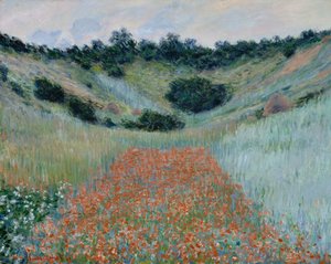 Pipacsmező egy üregben Giverny közelében alkotó: Claude Monet