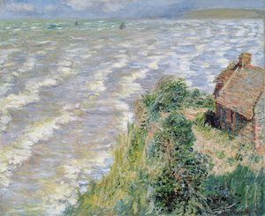 Rising Tide Pourville-ben, 1882 alkotó: Claude Monet