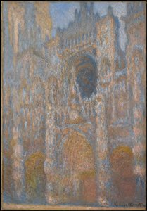 A roueni székesegyház homlokzata napfényben alkotó: Claude Monet